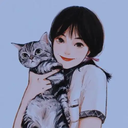 文艺气质手绘头像