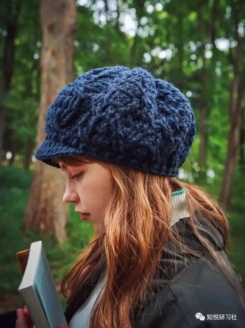 小檐贝雷帽.#毛线帽 #爱生活爱编织 #钩针教程分享 #钩针 - 抖音