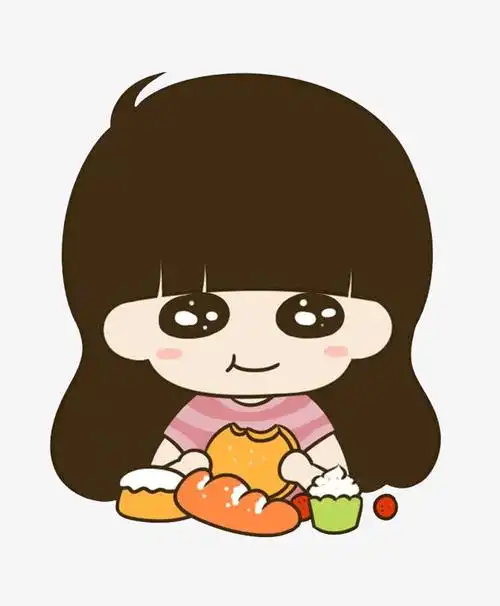 吃东西的小女孩