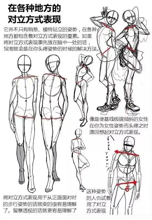 服装设计作品集人体结构绘制技_爱健康医疗网