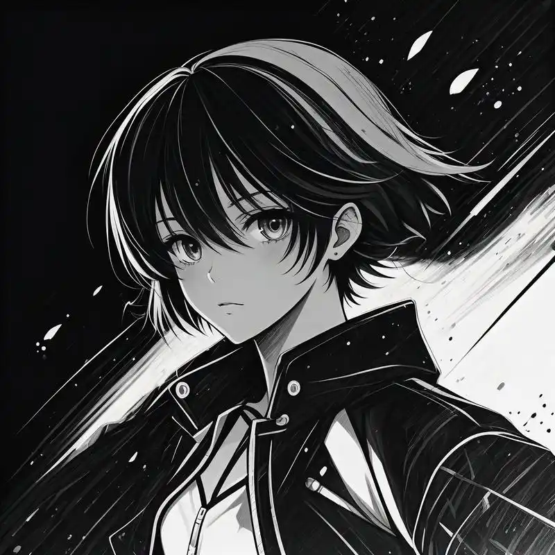 黑色系头像,酷酷的感觉,谁能拒绝呢?反正我不能,哈哈哈.