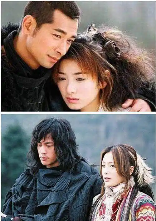 黄奕好好的头发搞成沙发,何润东原本脸就大,蓬松的小短卷使得头部面积