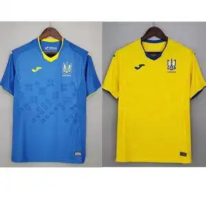 21-22世预赛乌克兰主场球衣 客场短袖足球服 ukraine国家队球衣