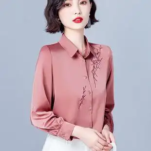 15840人已购买重磅真丝衬衫女夏季新款桑蚕丝上衣大牌短袖衬衣宽松中