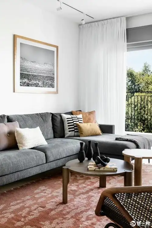 灰蓝色家装效果图