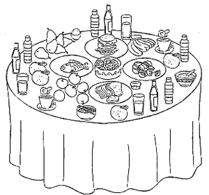 餐桌简笔画关于感恩节食物的简笔画餐桌的菜怎么画简笔画饮料食品饭桌