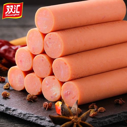 双汇辣吗藤椒风味火腿肠32g10支泡椒火腿肠休闲零食泡面搭档