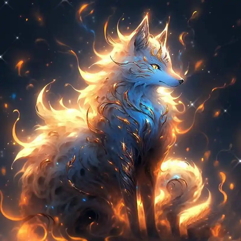 神兽系头像第三弹 神兽系头像之九尾狐