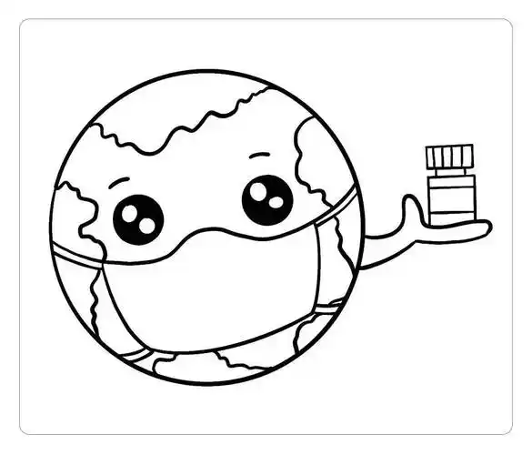 地球图片简笔画 手托地球图片简笔画