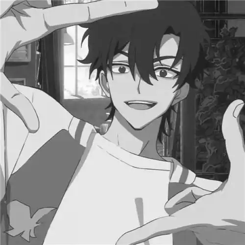 韩国动漫头像男生黑白高清图片100张_男生动漫头像_头像屋