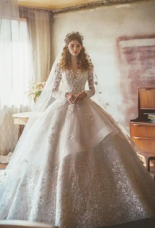 婚纱图片宫廷风婚纱图片