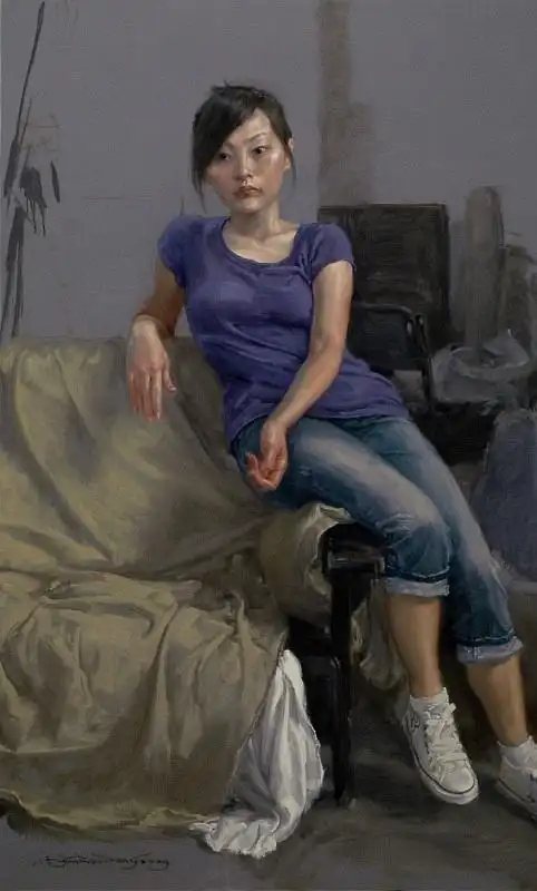 于小冬人物油画欣赏