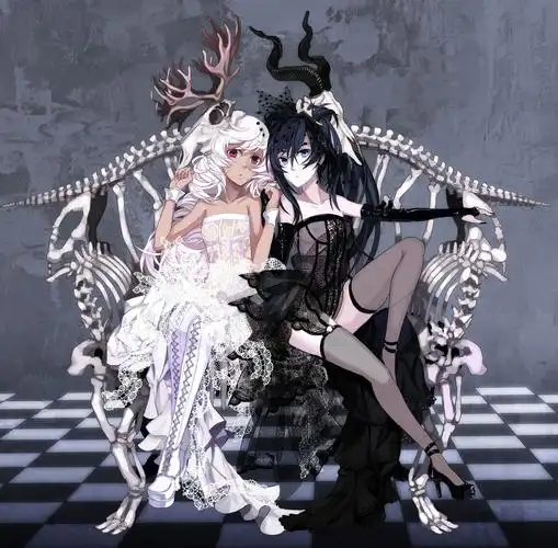 没有你这种一样的壁纸啊,只有两个人的啊,一个天使一个恶魔如何看出