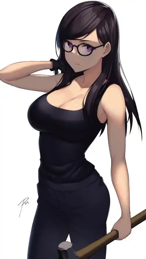 眼镜大胸妹,《夏日重现》南方日鹤pixiv插画图片