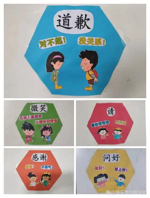 制作礼貌用语宣传卡