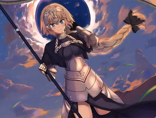 正装贞德手办模型摆件二次元动漫周边黑礼服公仔生日礼物手办玩具