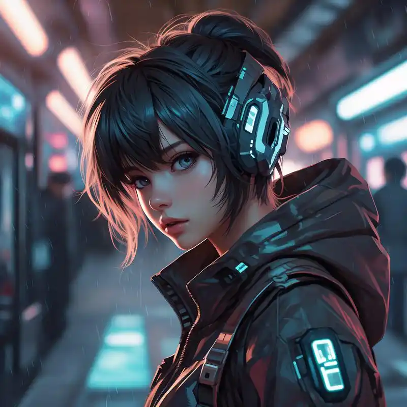 赛博朋克风头像,未来科技感的代表 喜欢赛博朋克风格的宝宝们看过来啦