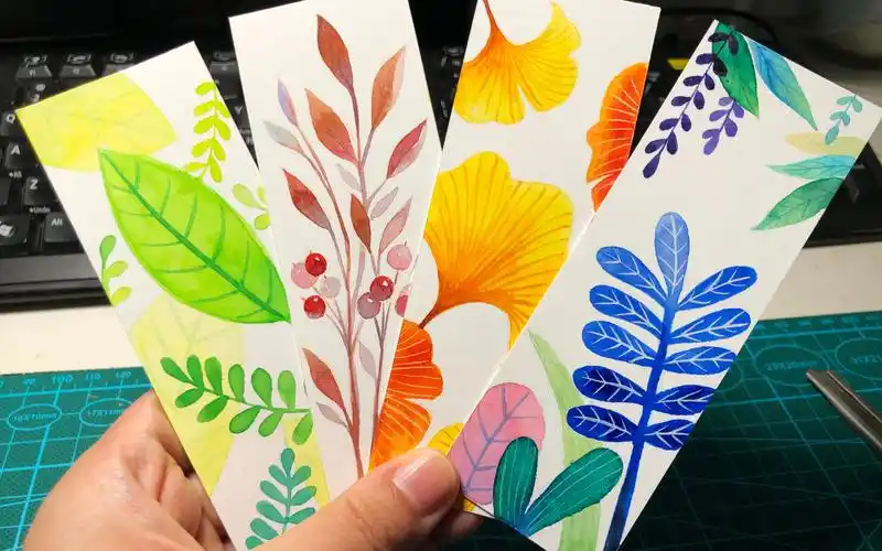 【听一首歌画一幅画】用美捷乐水彩画一组美美的书签