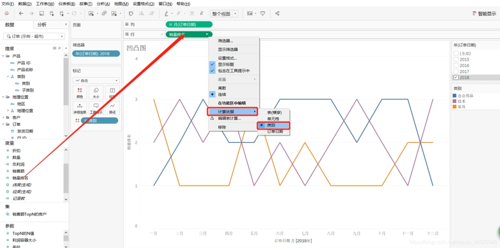 tableau图表 | 16,凹凸图_tableau凹凸图-csdn博客