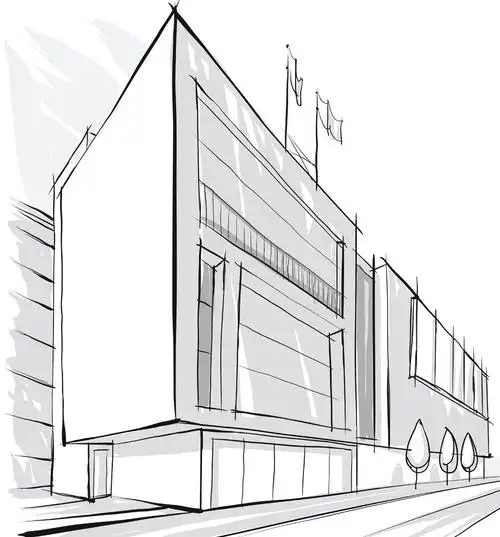 手绘建筑效果图图片