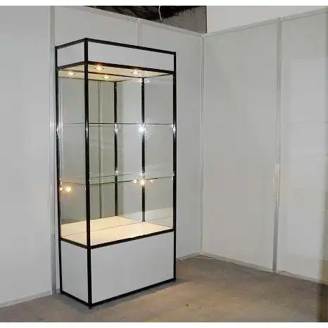 重庆滑轨屏安庆玻璃展示柜货架价格