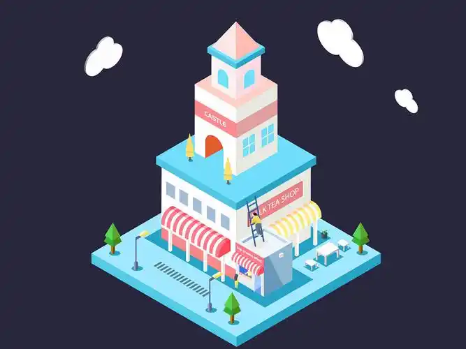 2.5d甜蜜城堡插画|ui|其他ui |倾晓 - 临摹作品 - 站酷 (zcool)