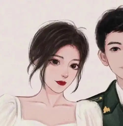 动漫情侣头像  #情侣头像  #军人情侣头像