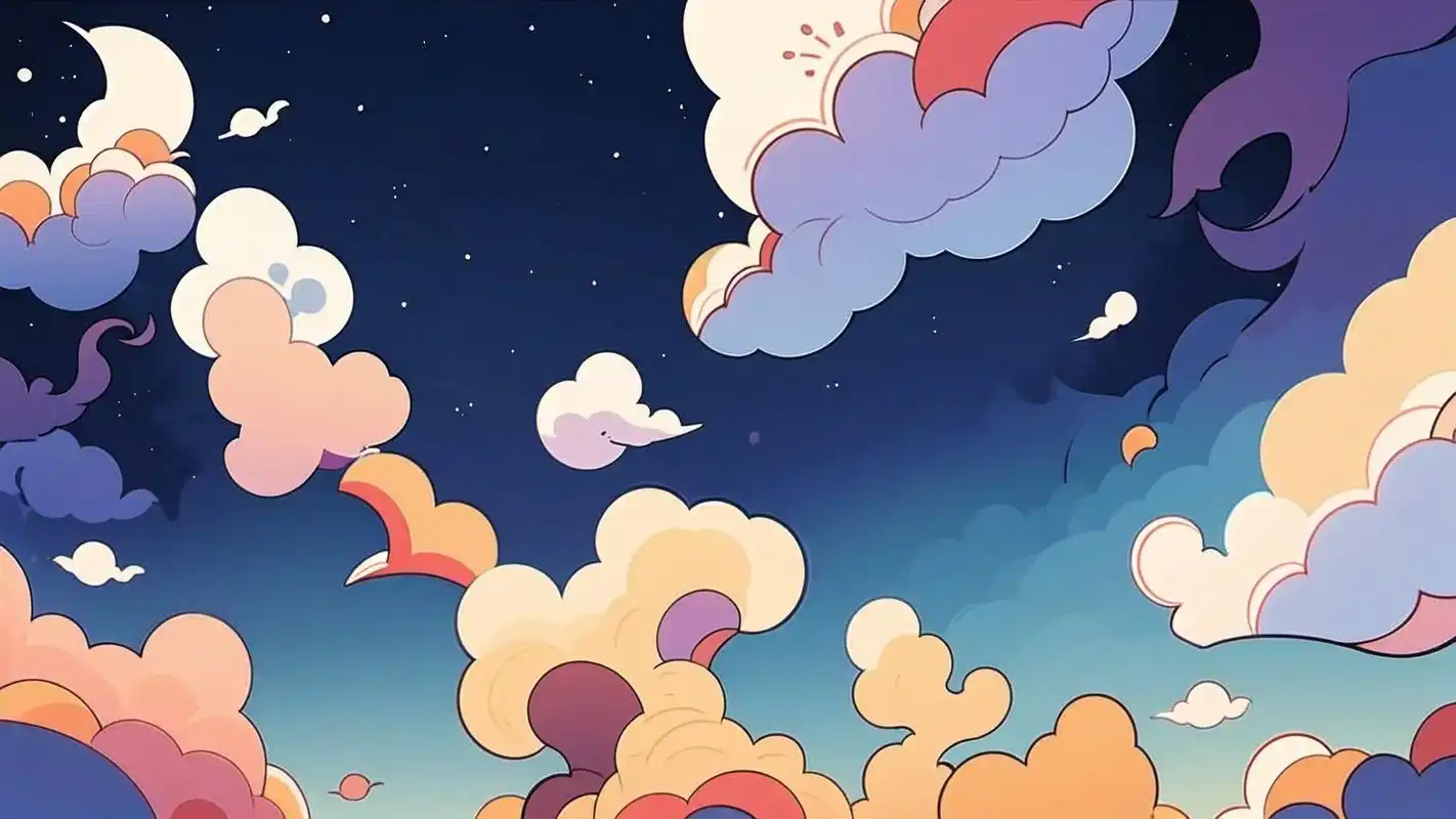 90可爱夜空横版背景图大放送78