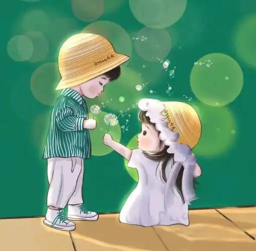 温馨幸福的一家人动漫插画图片 这就是我想要的未来,我们幸福的一家人