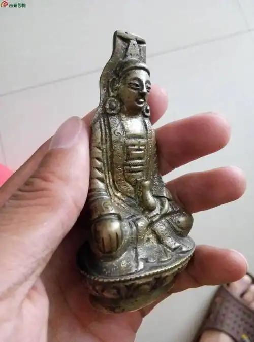 清末民国铜观音