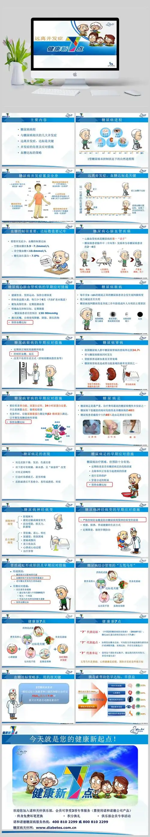 糖尿病科普-ppt模板