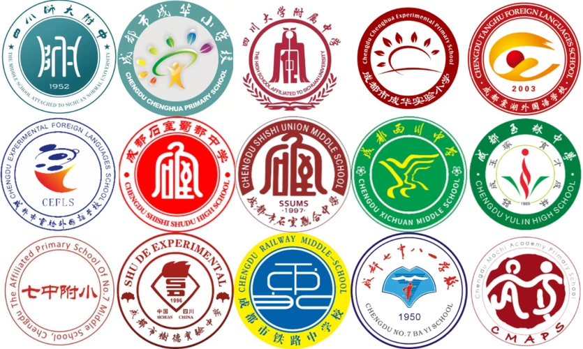 盘点了成都50多所学校的校徽:我们发现了这几个元素最受欢迎