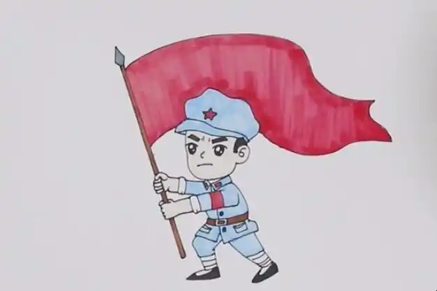 红色革命烈士简笔画怎么画