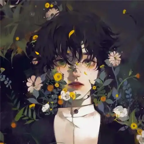 男生插画头像图片唯美