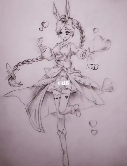 临摹小舞简笔画小舞