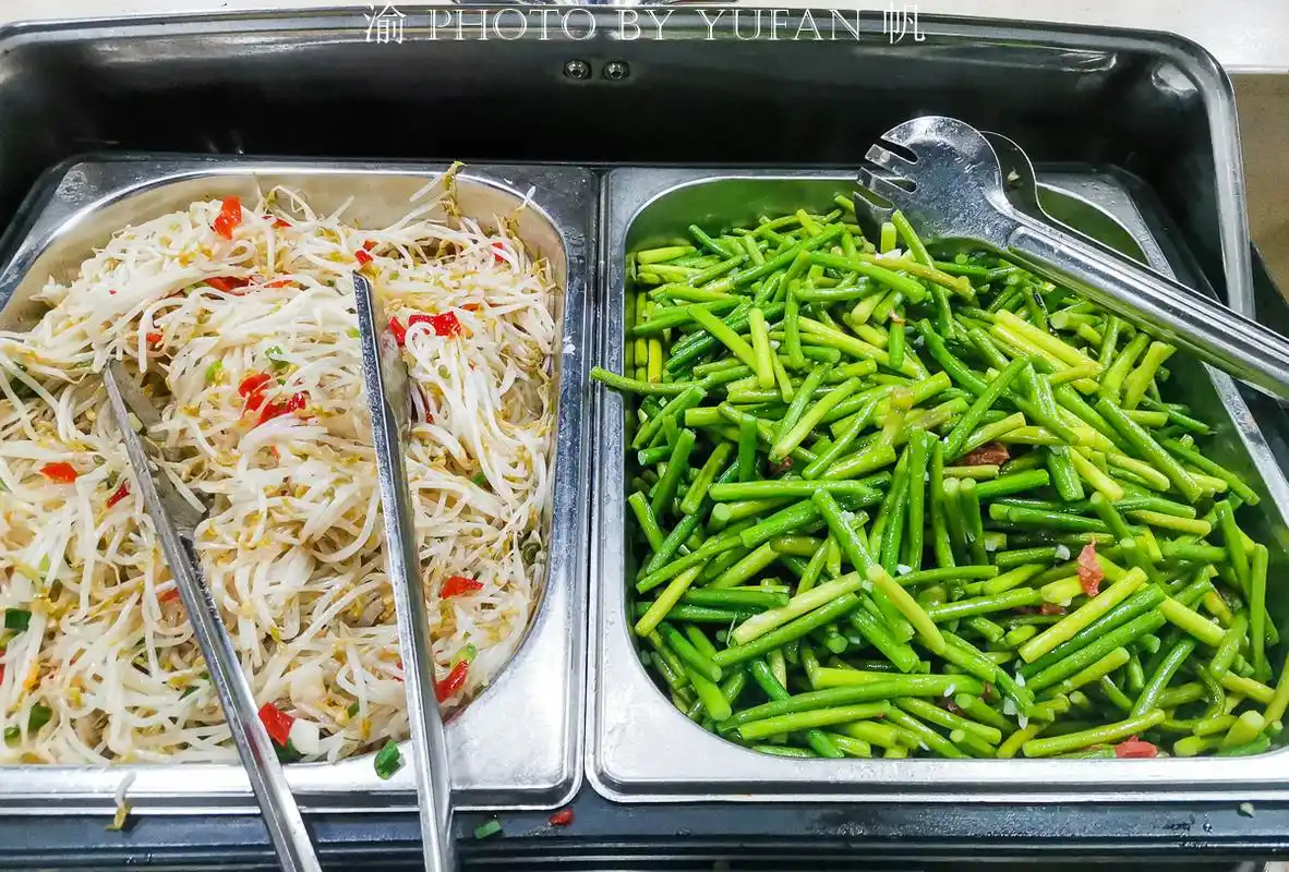 原创高速公路服务区的自助餐,35元36个菜看起来很美,很多人却不敢吃