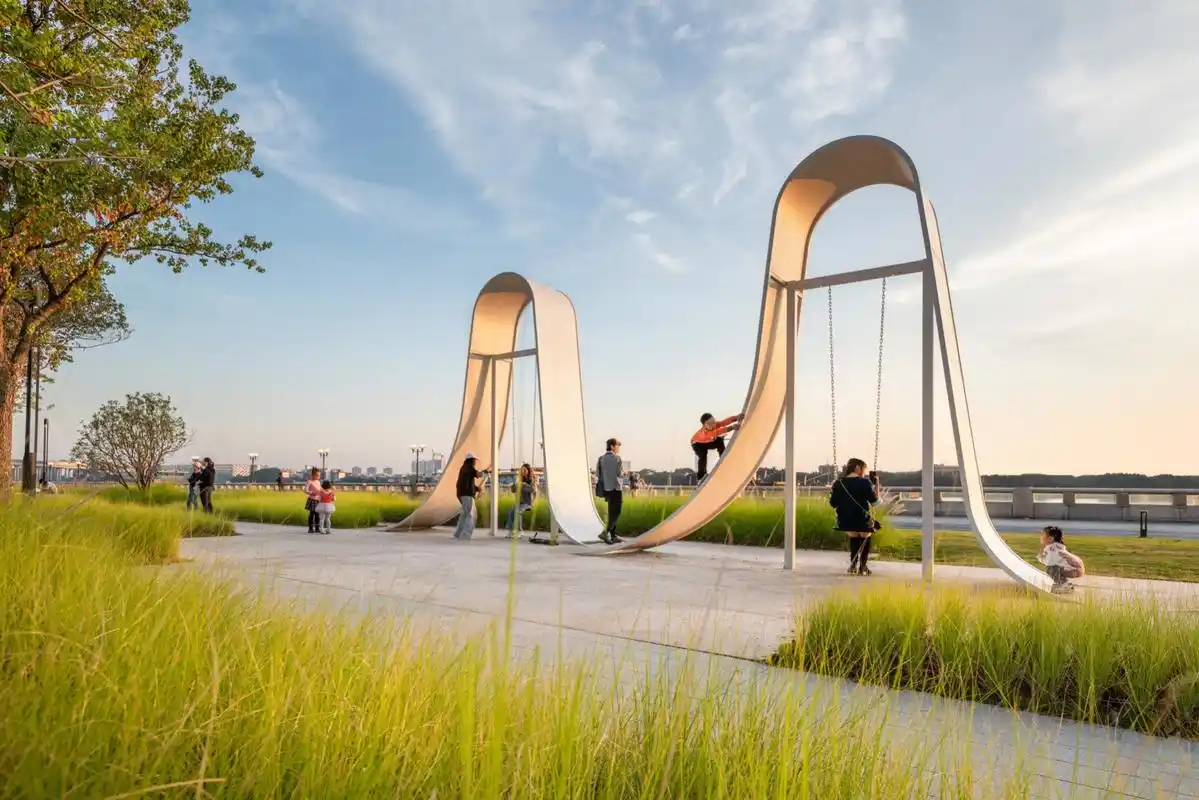 【景观学习打卡173】景观装置构筑物意向图 p1-3 越秀天荟江湾·滨江