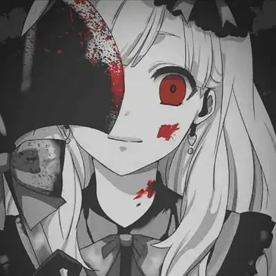 有血的头像女动漫