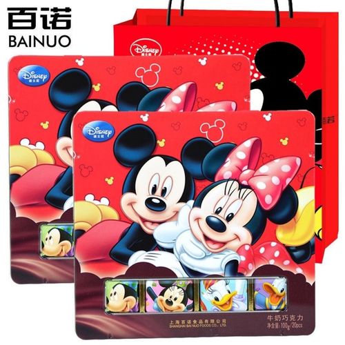 上海百诺迪士尼牛奶巧克力六一儿童节糖果礼物卡通巧克力礼盒