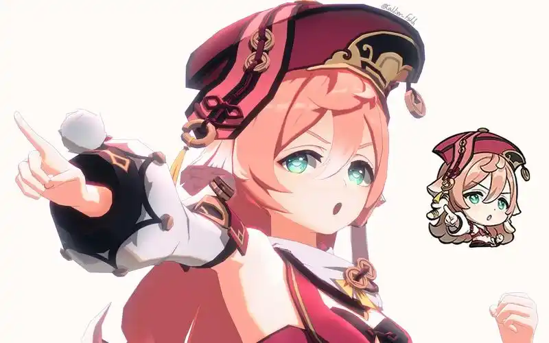 原神杂图04烟绯一斤鸭梨