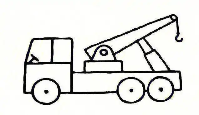 工程车简笔画大全大图