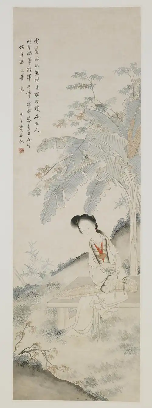 清 民间画家 费丹旭人物画作品