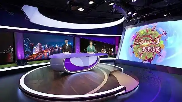 vmix专用虚拟集 新闻直播间演播室场景综艺访谈节目主持抠像背景