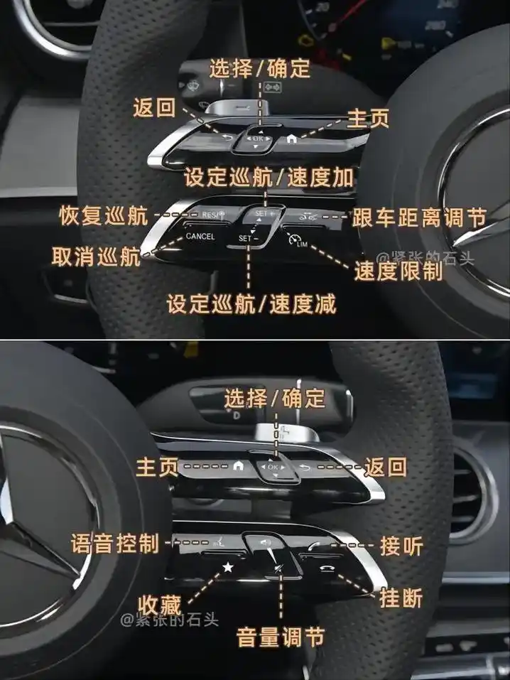 2022款奔驰 e 级按键说明图解来啦  - 抖音