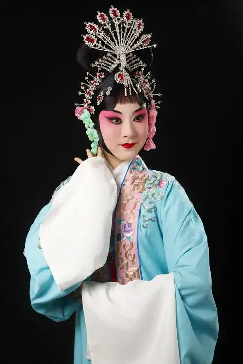单人女生京剧写真摄影