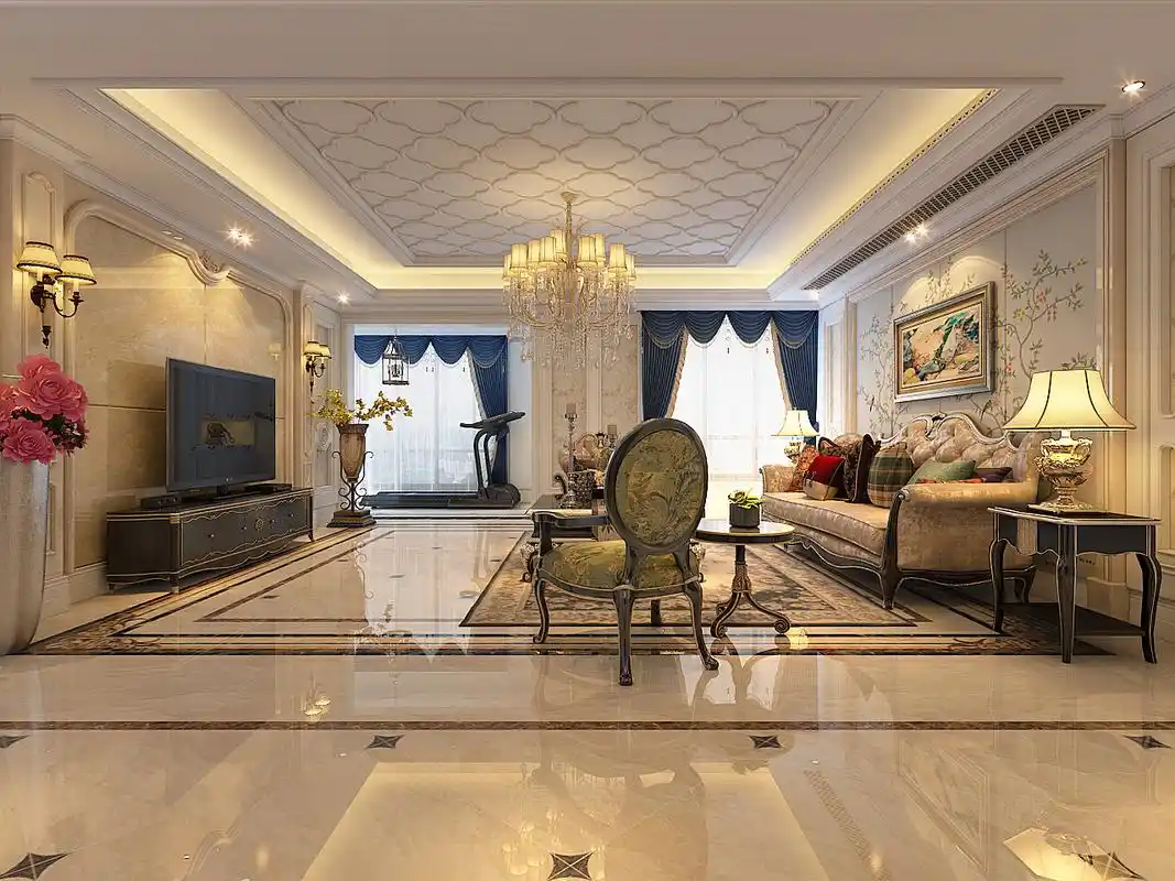 欧式风格客厅过道装修效果图