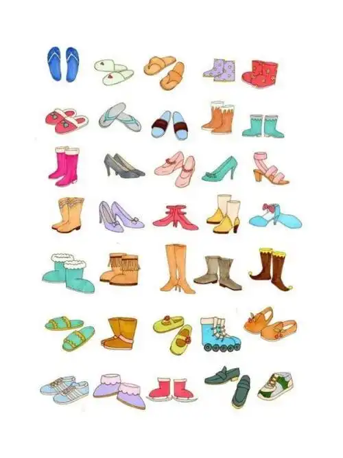 卡通鞋子简笔画步骤教程各种鞋子拖鞋简笔画球鞋彩色鞋子怎么画鞋子简