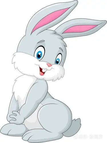 卡通可爱的兔子