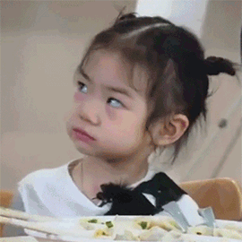 萌娃lucky戚薇女儿李乐褀空白表情diy空白表情gif动图_动态图_表情包