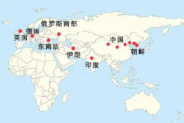 从亚欧大陆最东端的朝鲜半岛开始,历史上修筑过长城的地区依次有:朝鲜
